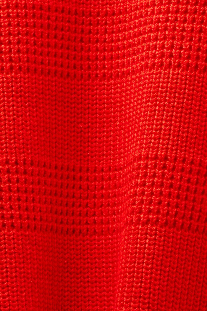 Cardigan i struktureret strik, RED, detail image number 5