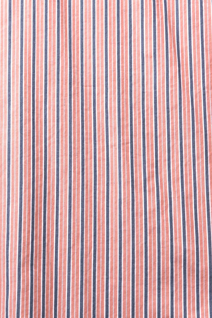Skjorte med striber, 100% bomuld, CORAL RED, detail image number 5
