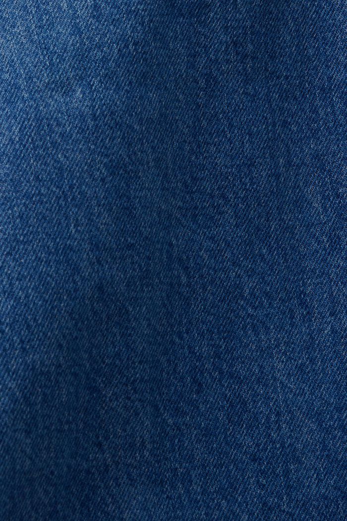 Kraveløs denimjakke med snor, BLUE DARK WASHED, detail image number 7