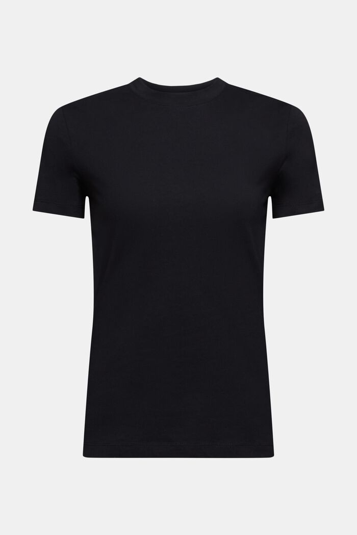 T-shirt med rund hals, BLACK, detail image number 5