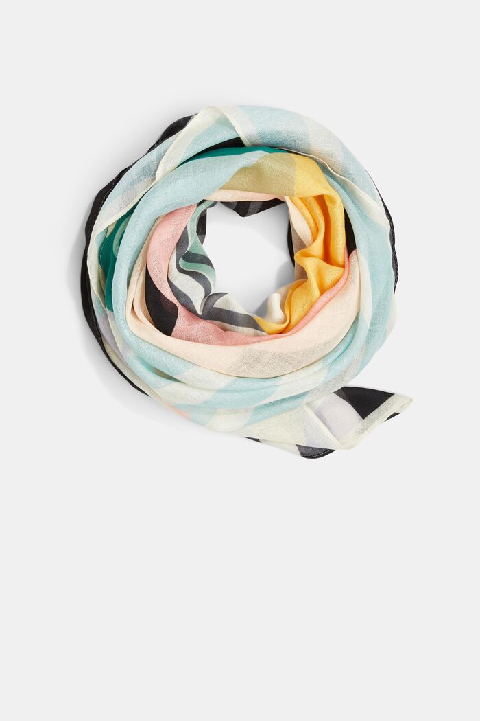 Tørklæde med geometrisk mønster