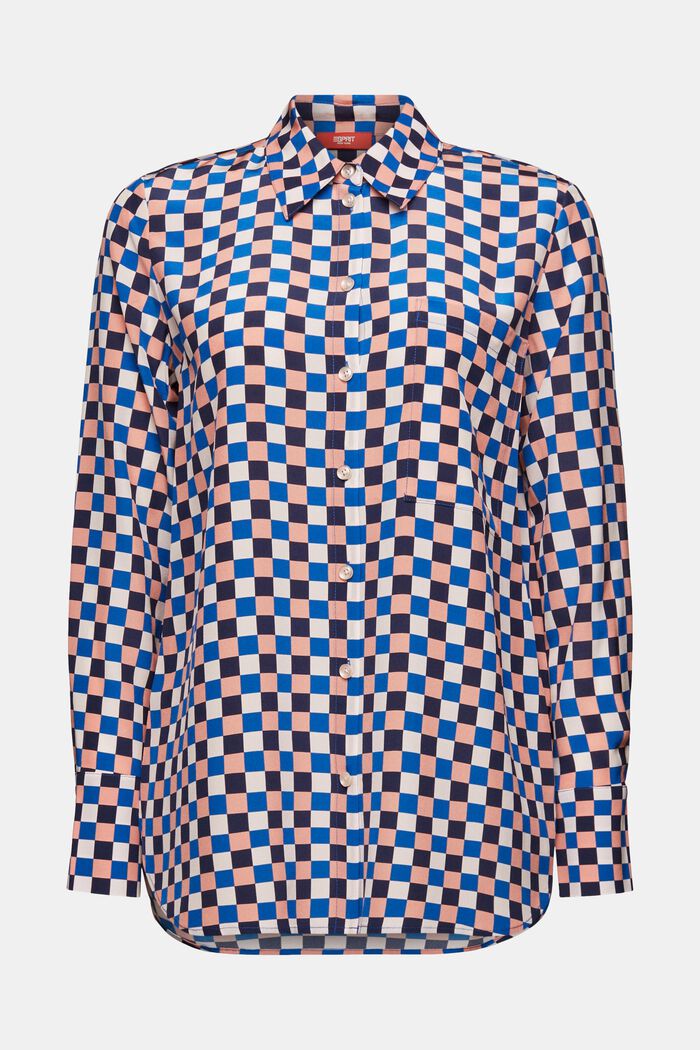 Silkeskjorte med print, BLUSH, detail image number 6
