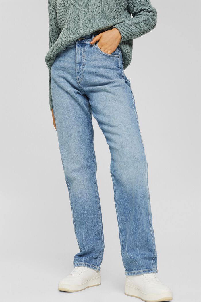 Jeans med lige ben, BLUE LIGHT WASHED, detail image number 0