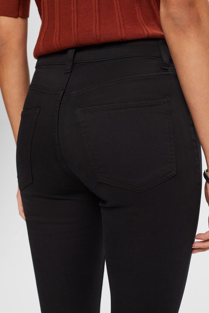 Skinny jeans med mellemhøj talje, BLACK, detail image number 2