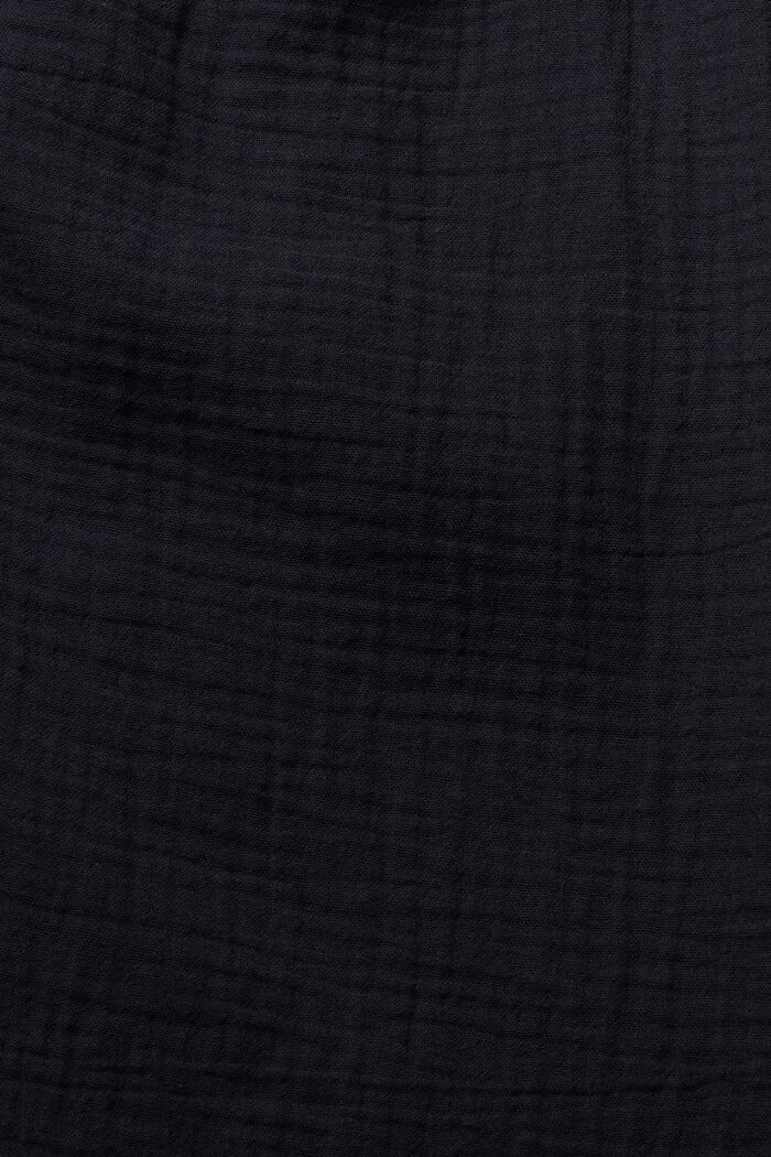 Bluse med crinkle-effekt, BLACK, detail image number 6