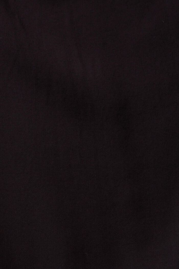 Bluse med V-hals, LENZING™ ECOVERO™, BLACK, detail image number 5