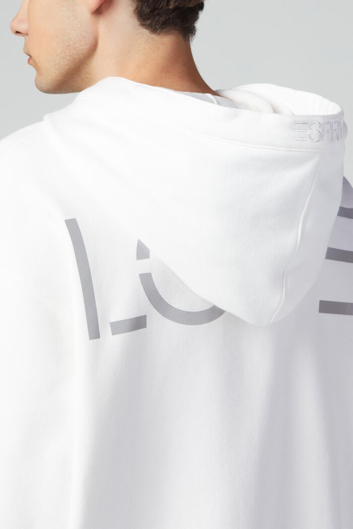 Unisex-sweatshirt i patchworklook, WHITE, detail image number 4