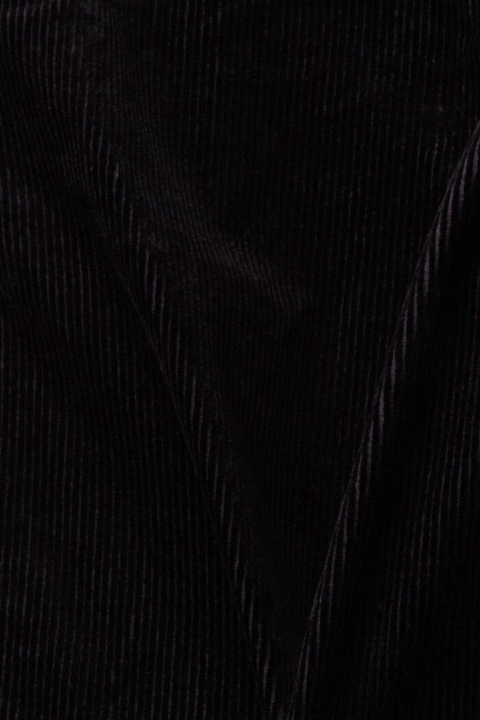 Fløjlsbukser med mellemhøj talje, BLACK, detail image number 6
