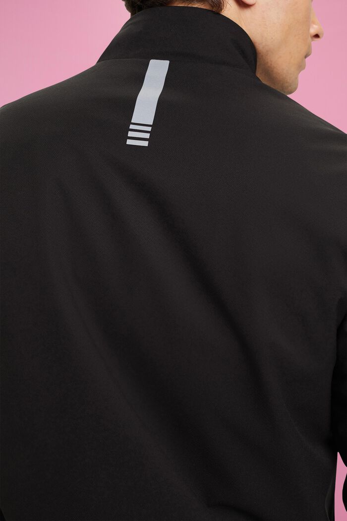 Softshell jakke med sildebensmønster, BLACK, detail image number 4
