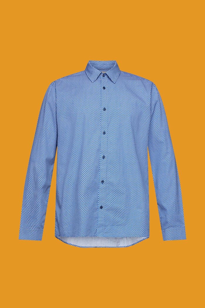 Skjorte i slim fit med allover-mønster, BLUE, detail image number 6
