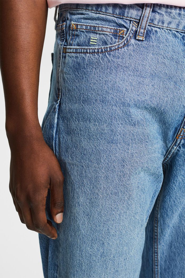 Relaxed retro-jeans med mellemhøj talje, BLUE LIGHT WASHED, detail image number 4