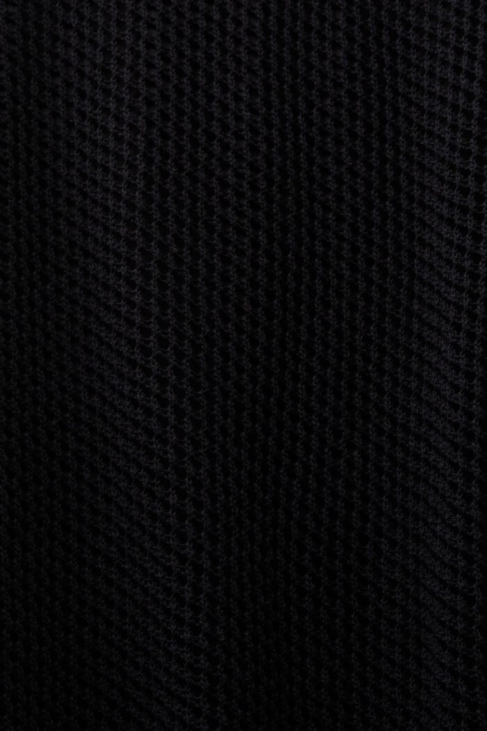 Sweater med bådudskæring og logo, BLACK, detail image number 5