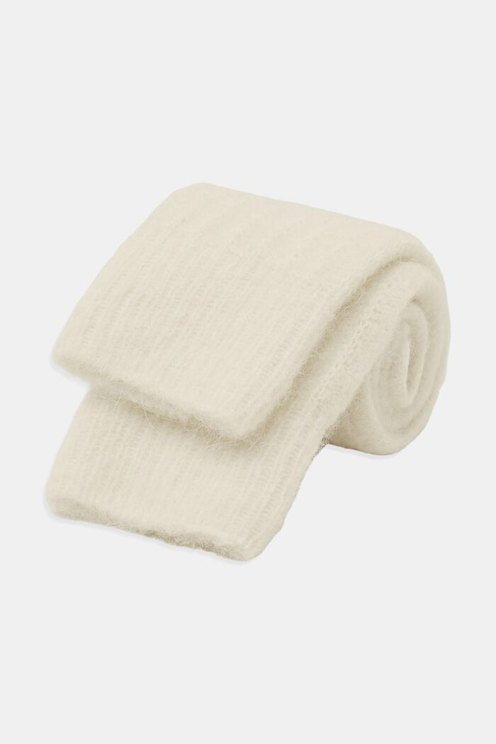 Sokker i uld-/alpacamiks, OFF WHITE, detail image number 1