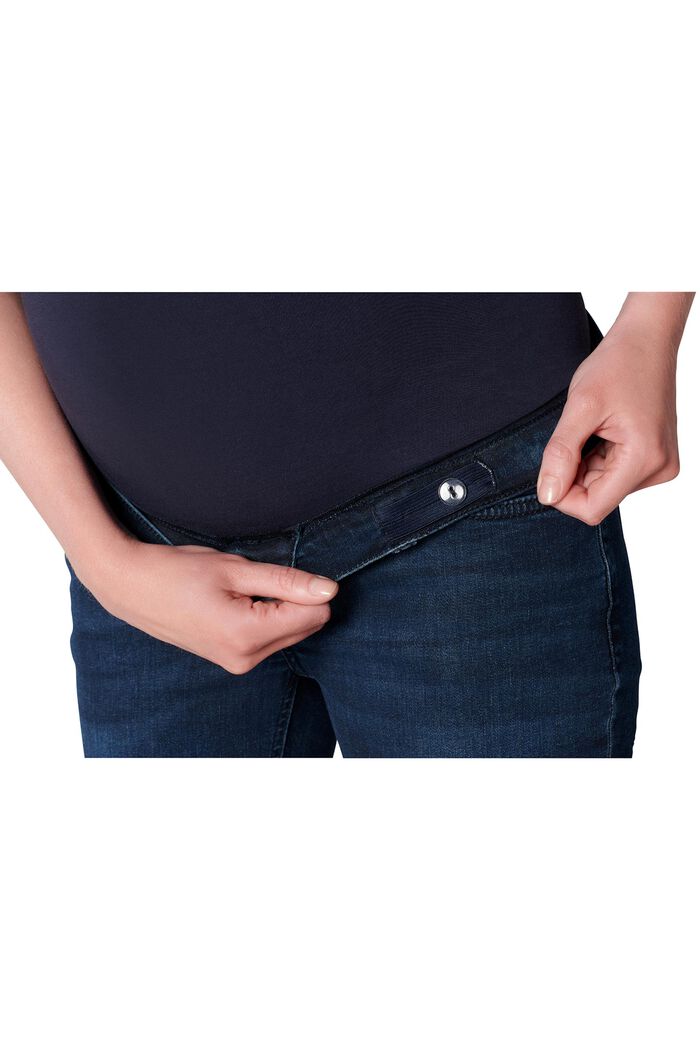 Skinny fit-jeans med høj støttelinning, NEW DARKWASH, detail image number 2