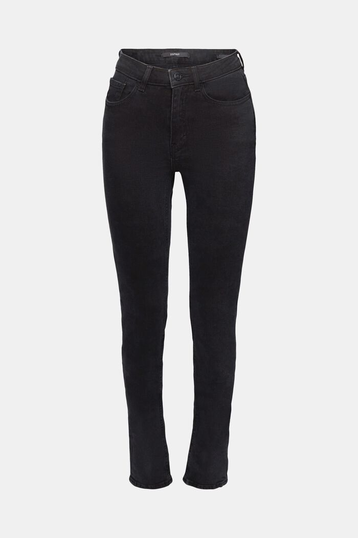 Jeans i sort denim, BLACK DARK WASHED, detail image number 7