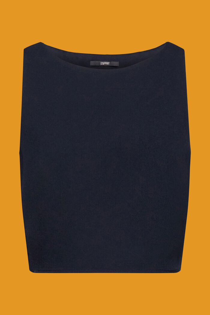 Cropped crepetop, NAVY, detail image number 6