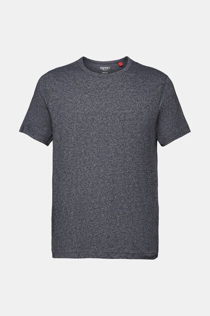 Jersey-T-shirt med rund hals, bomuldsmiks