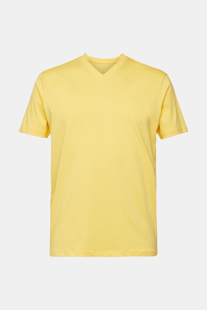Jersey-T-shirt, 100% bomuld, YELLOW, detail image number 2