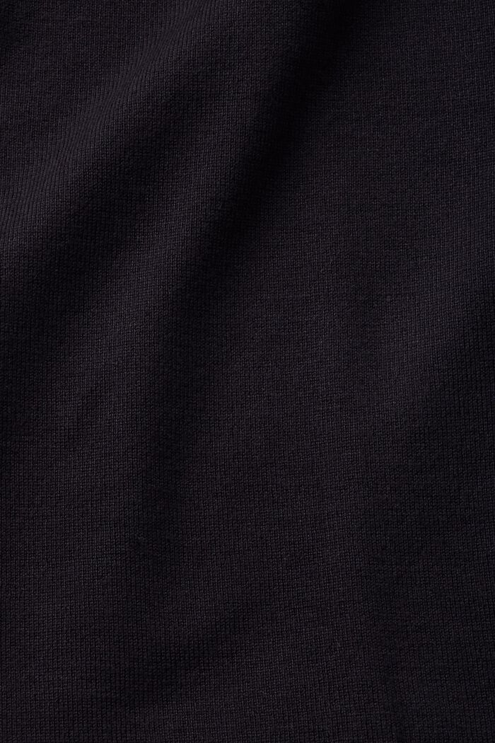 Troyer-pullover med korte ærmer, BLACK, detail image number 5