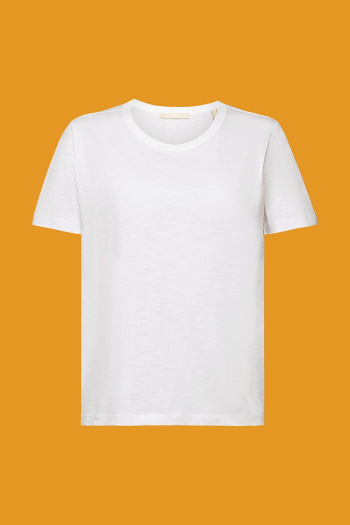 T-Shirt aus Jersey, 100% Baumwolle, WHITE, detail image number 6