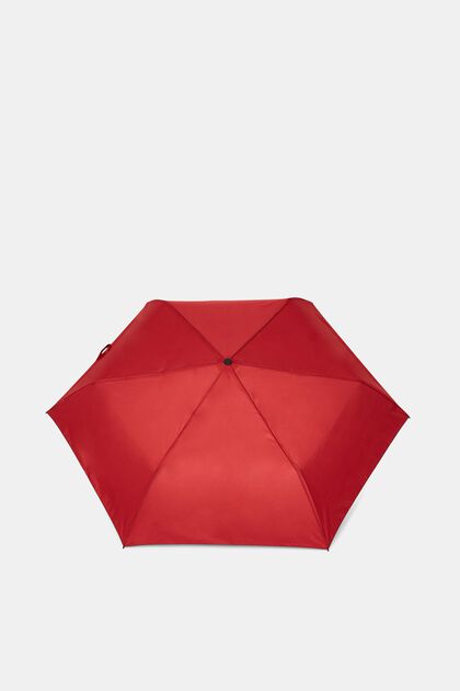 Easymatic slimline lommeparaply i rød