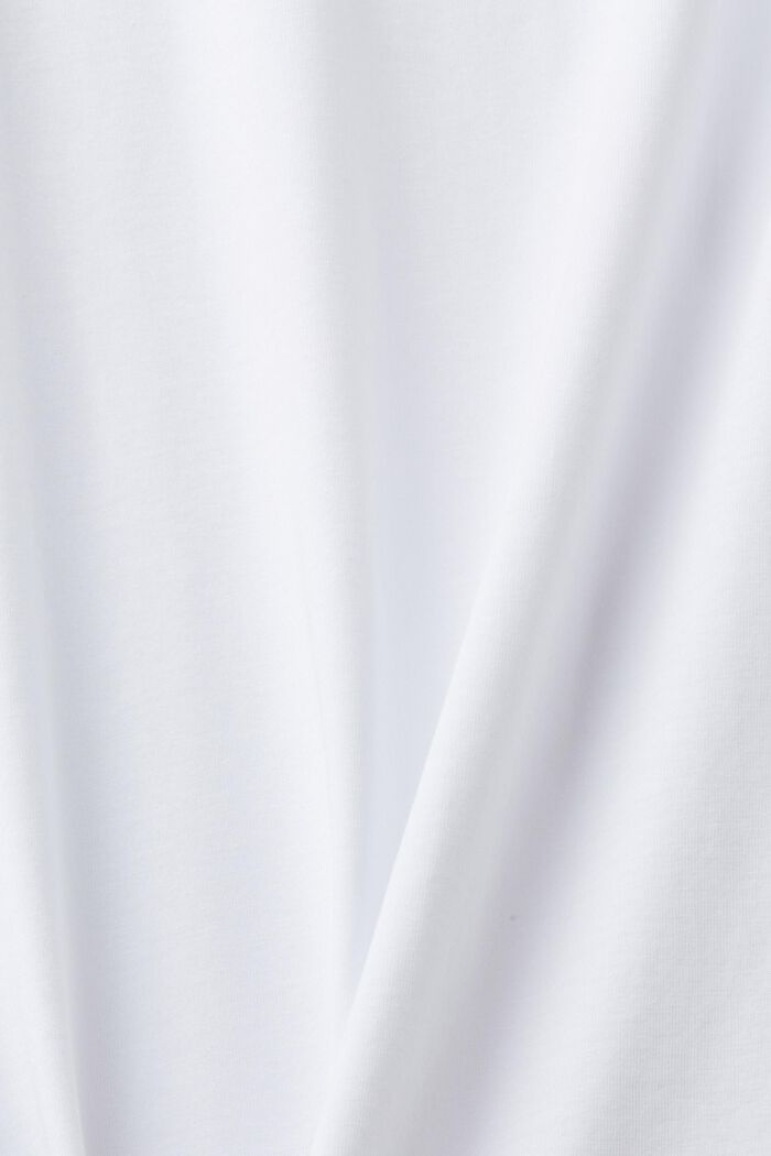 Jersey-T-shirt med rund hals, WHITE, detail image number 5