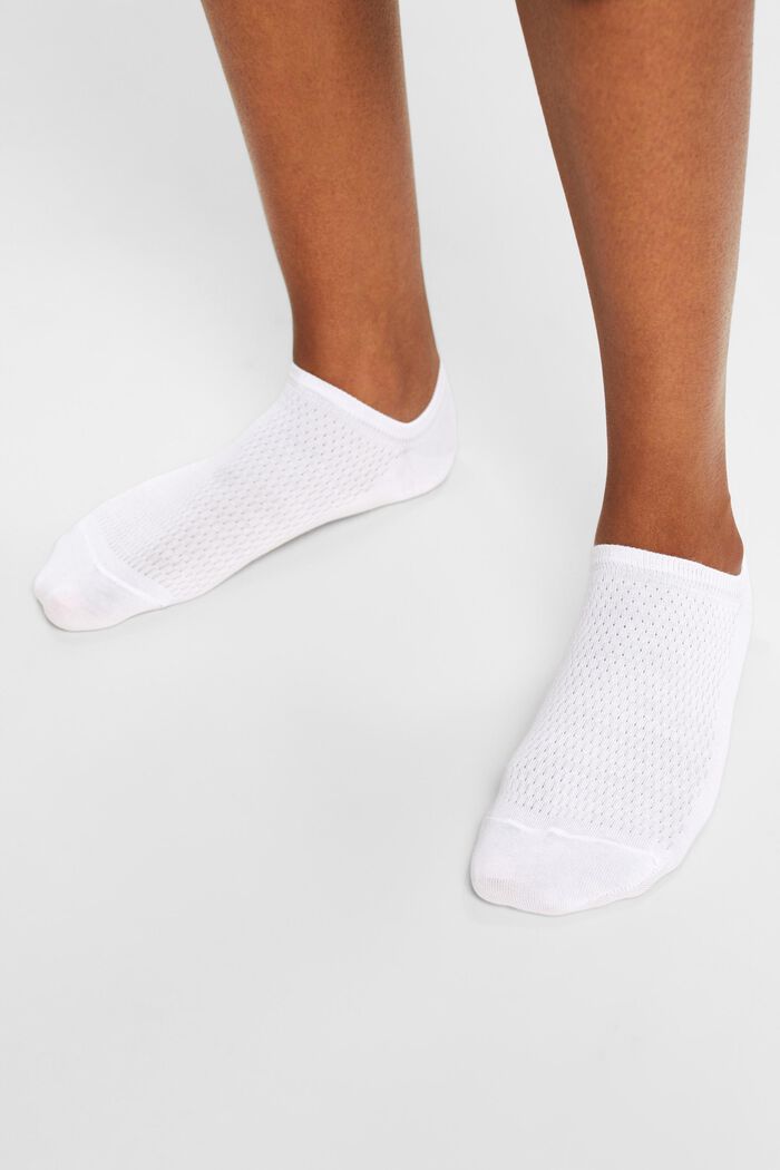 2-pak sneaker-sokker, WHITE, detail image number 1