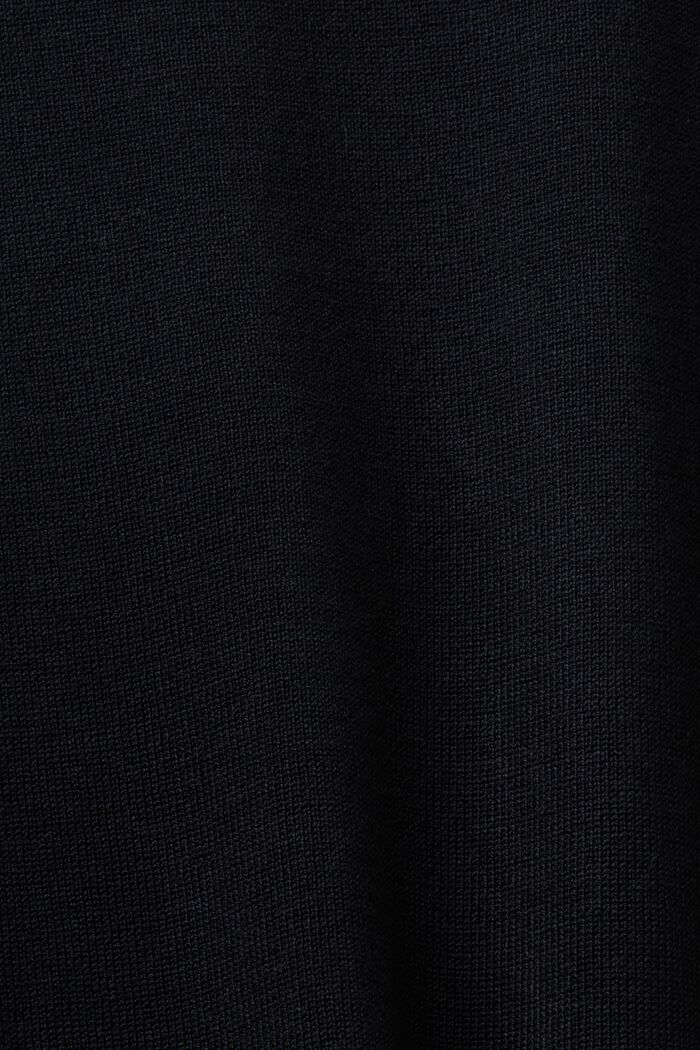 Pullover med høj krave, LENZING™ ECOVERO™, BLACK, detail image number 5