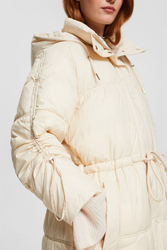 Oversized pufferfrakke med løbegang i taljen, ICE, detail image number 2