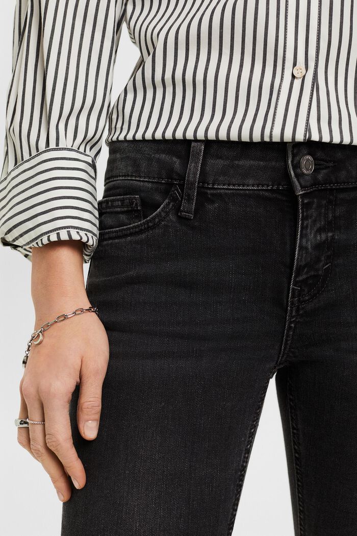 Skinny jeans med lav alje, BLACK DARK WASHED, detail image number 2