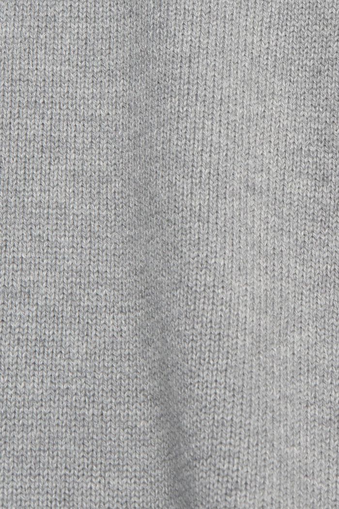Pullover i strik af bæredygtig bomuld, MEDIUM GREY, detail image number 1