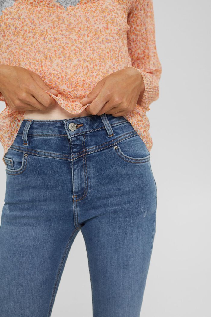 Shaping-jeans med høj linning, BLUE MEDIUM WASHED, detail image number 2