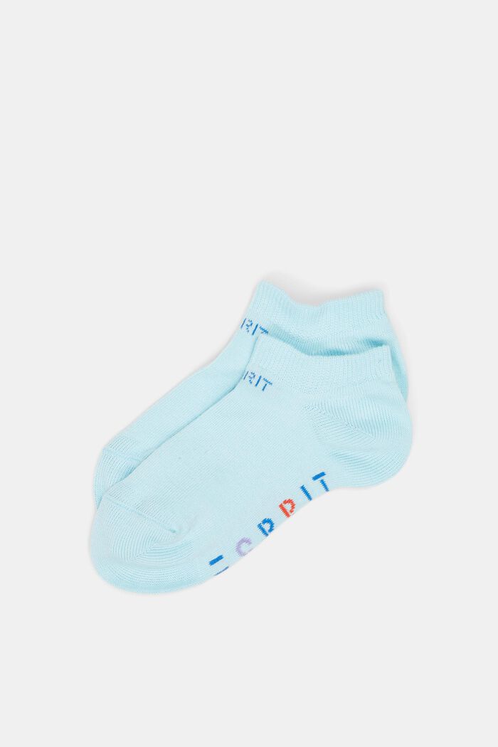 Sneakers-sokker med logo i pakke med 2 stk., LIGHT BLUE, detail image number 0