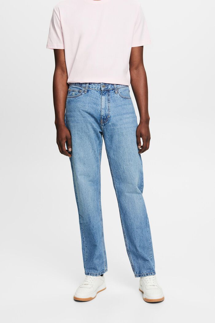 Relaxed retro-jeans med mellemhøj talje, BLUE LIGHT WASHED, detail image number 0