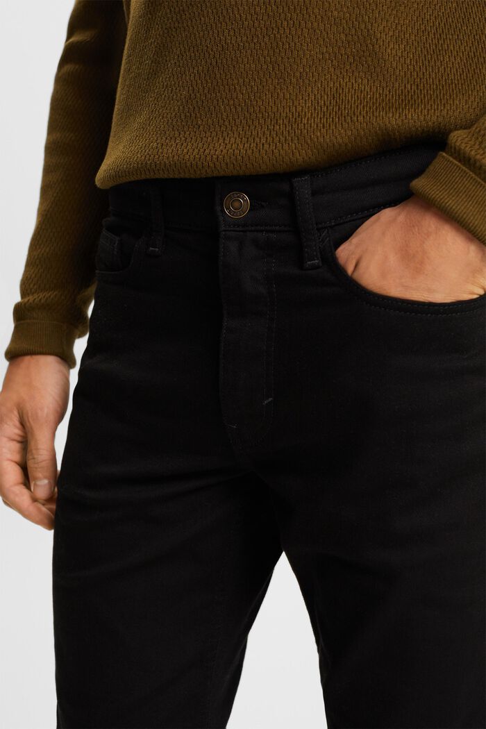 Genanvendt: straight fit-jeans, BLACK RINSE, detail image number 2