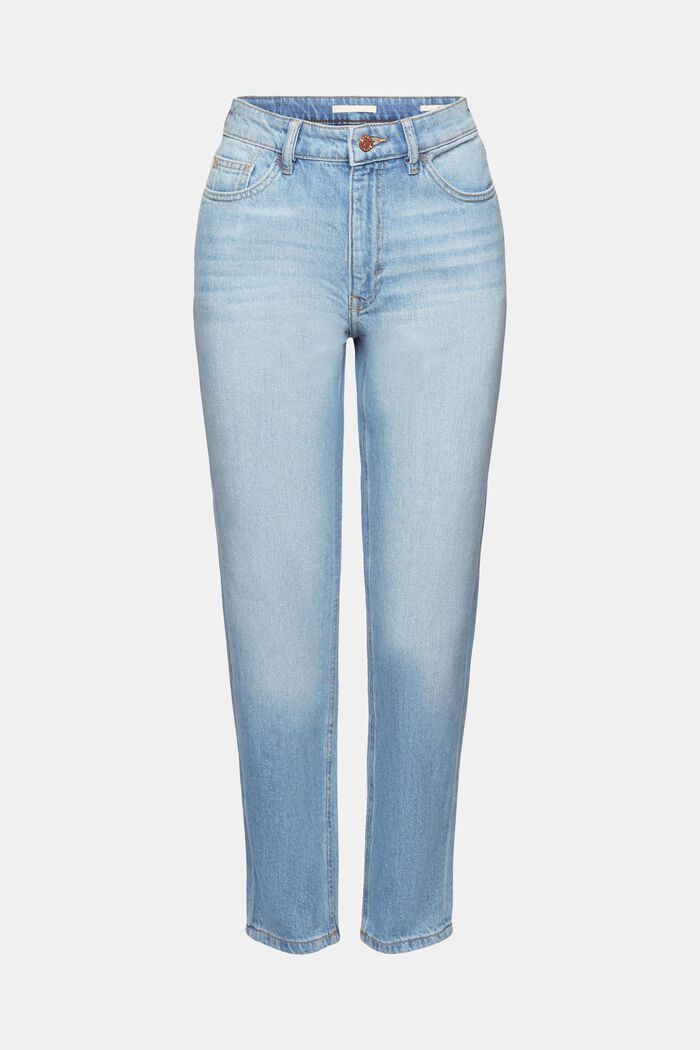 Mom jeans med høj talje, BLUE MEDIUM WASHED, detail image number 7