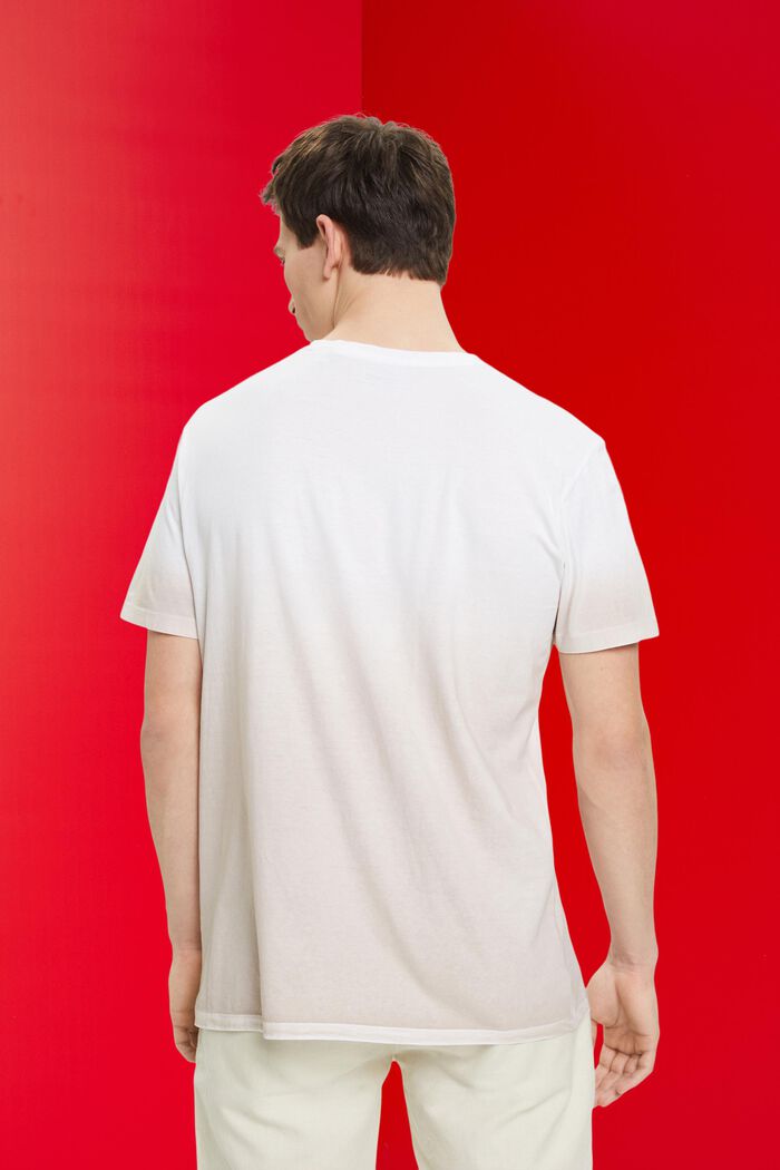 Tofarvet, fade-dyed T-shirt, WHITE, detail image number 3