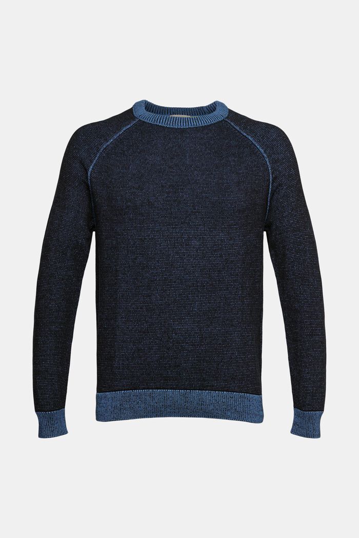 Meleret striksweater, NAVY, detail image number 6