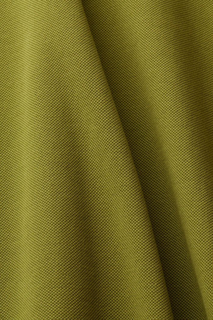 Poloshirt i bomuldspique, LEAF GREEN, detail image number 5