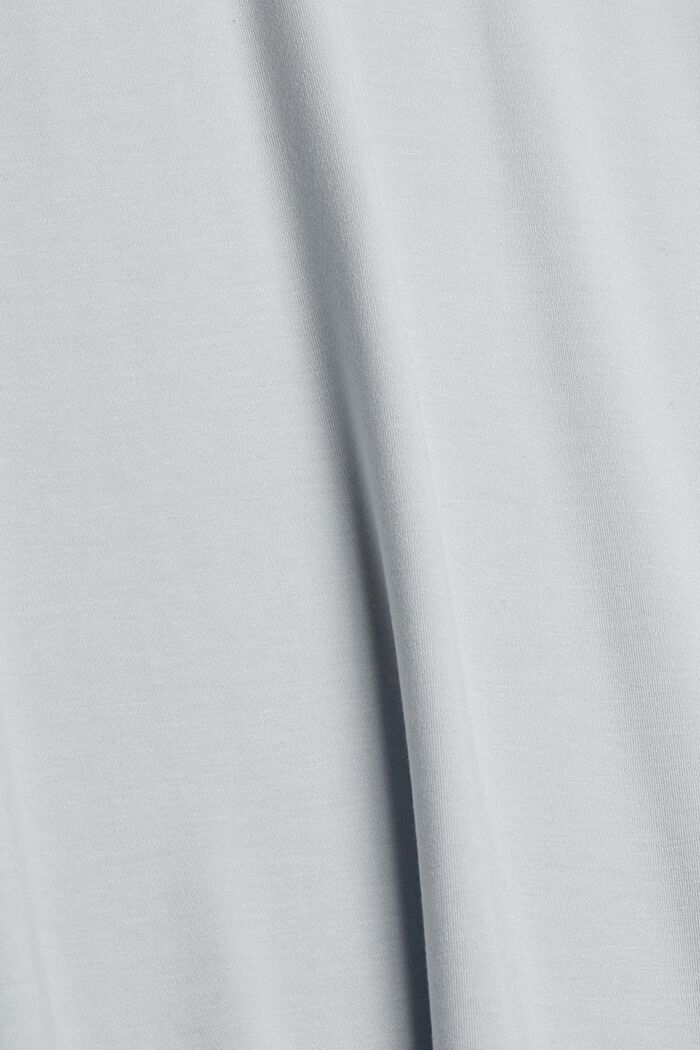 TENCEL™: jerseykjole med rullekrave, PASTEL GREY, detail image number 1
