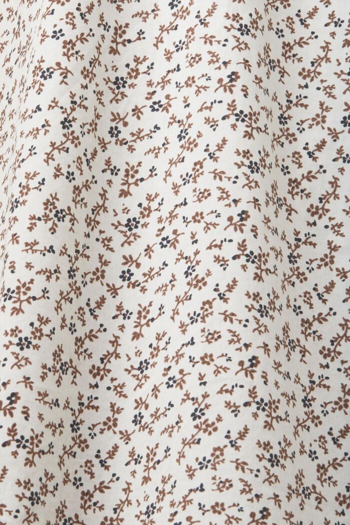 Mønstret slim fit-skjorte i bomuld, OFF WHITE, detail image number 4