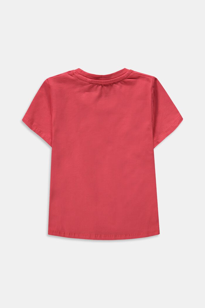 T-shirt med kulørt logoprint, ORANGE RED, detail image number 1