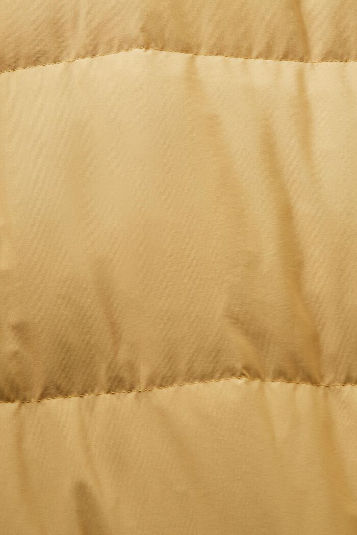 Pufferfrakke med hætte, KHAKI BEIGE, detail image number 5