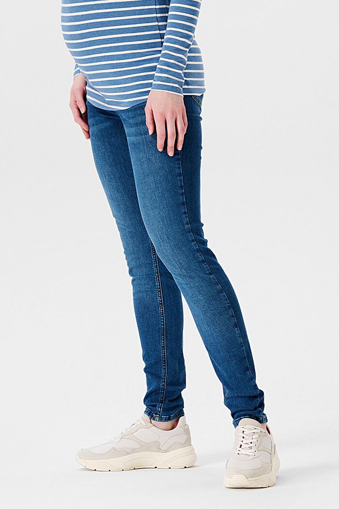 Jeans i skinny fit med høj støttelinning, MEDIUM WASHED, detail image number 2