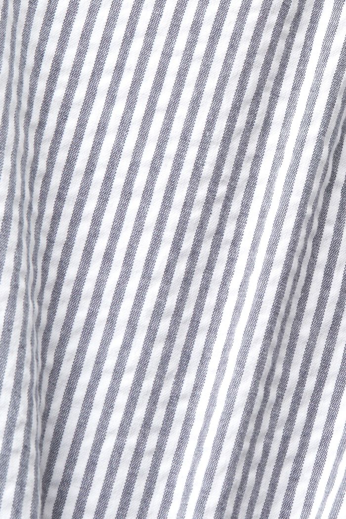 Stribede shorts med fletbælte i raffiabast, NAVY, detail image number 6