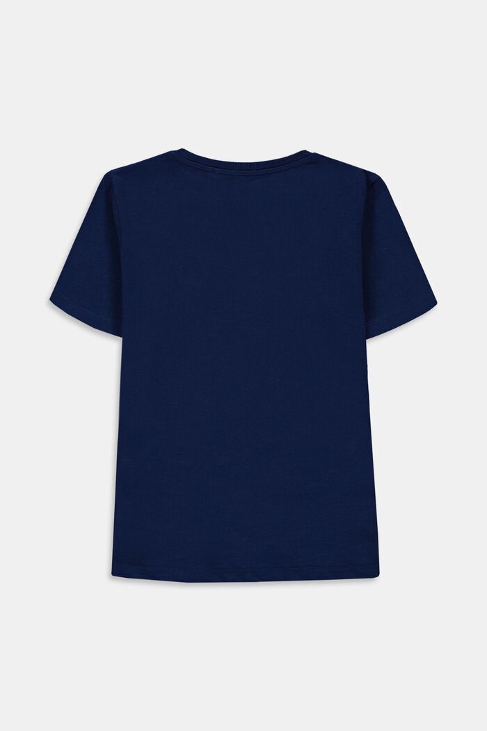 T-shirt med print, 100% bomuld, BLUE, detail image number 1