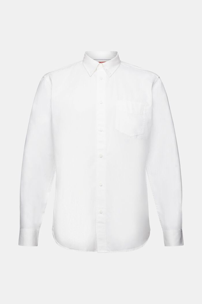 Button down-skjorte i poplin, 100 % bomuld, WHITE, detail image number 8