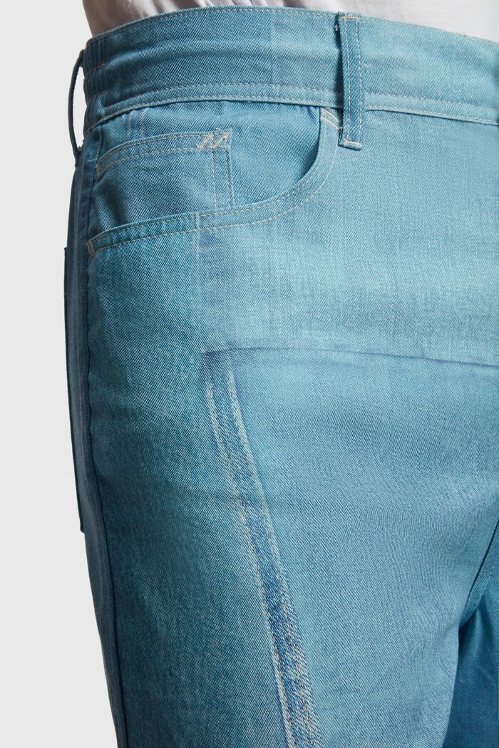 Shorts med allover-print i denim, BLUE MEDIUM WASHED, detail image number 2