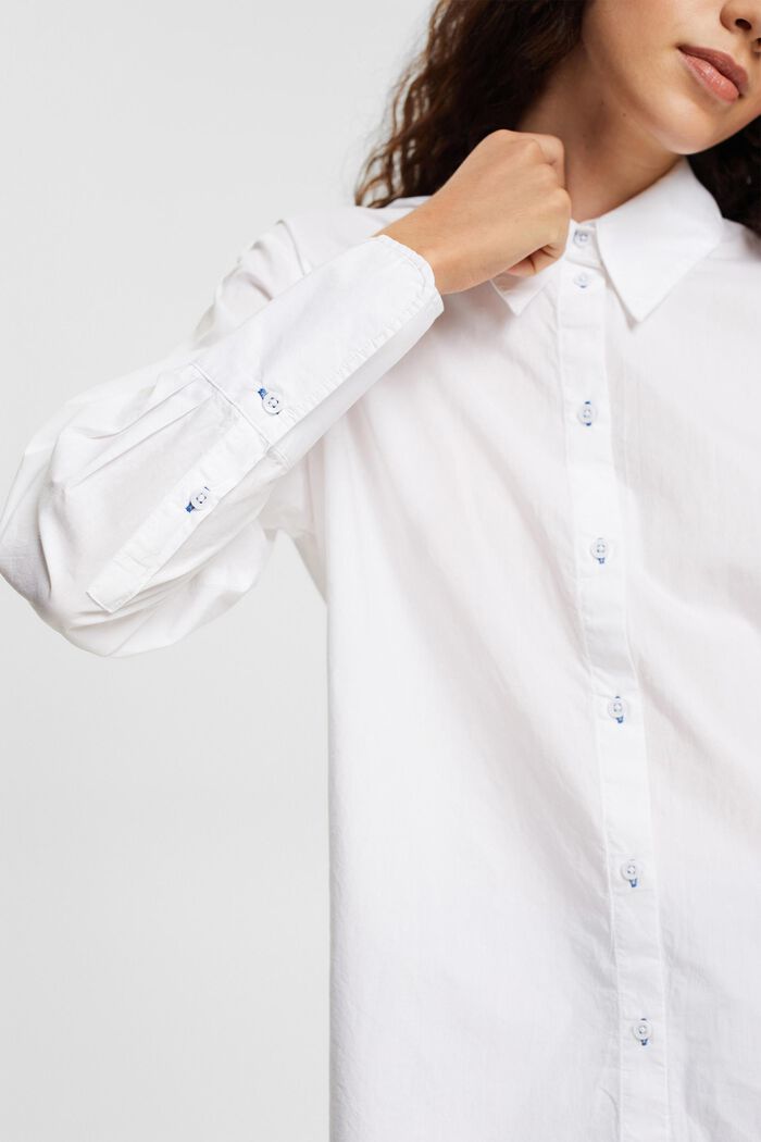 T-shirt i skjortebluselook, WHITE, detail image number 2