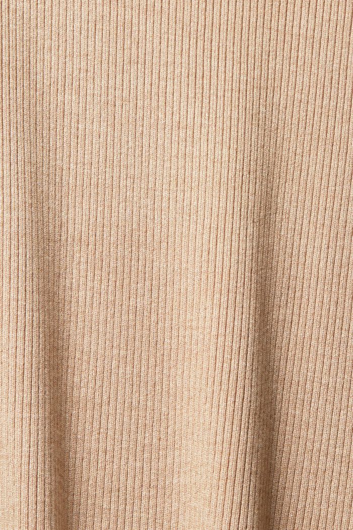 Ribbet pullover, LENZING™ ECOVERO™, CREAM BEIGE, detail image number 1